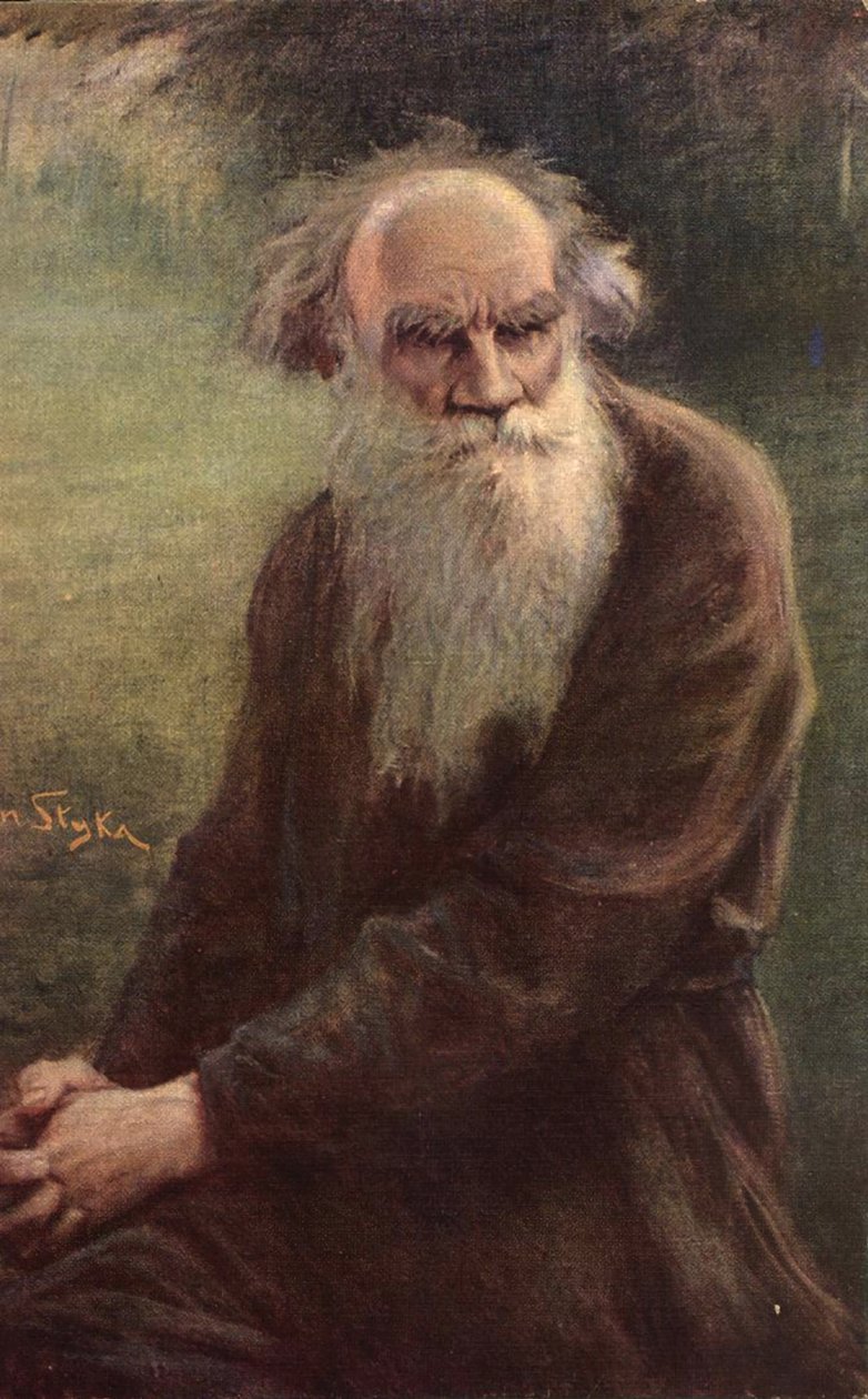 Portrét autora Lva N. Tolstého 1828-1910, 1910 od Jan Styka