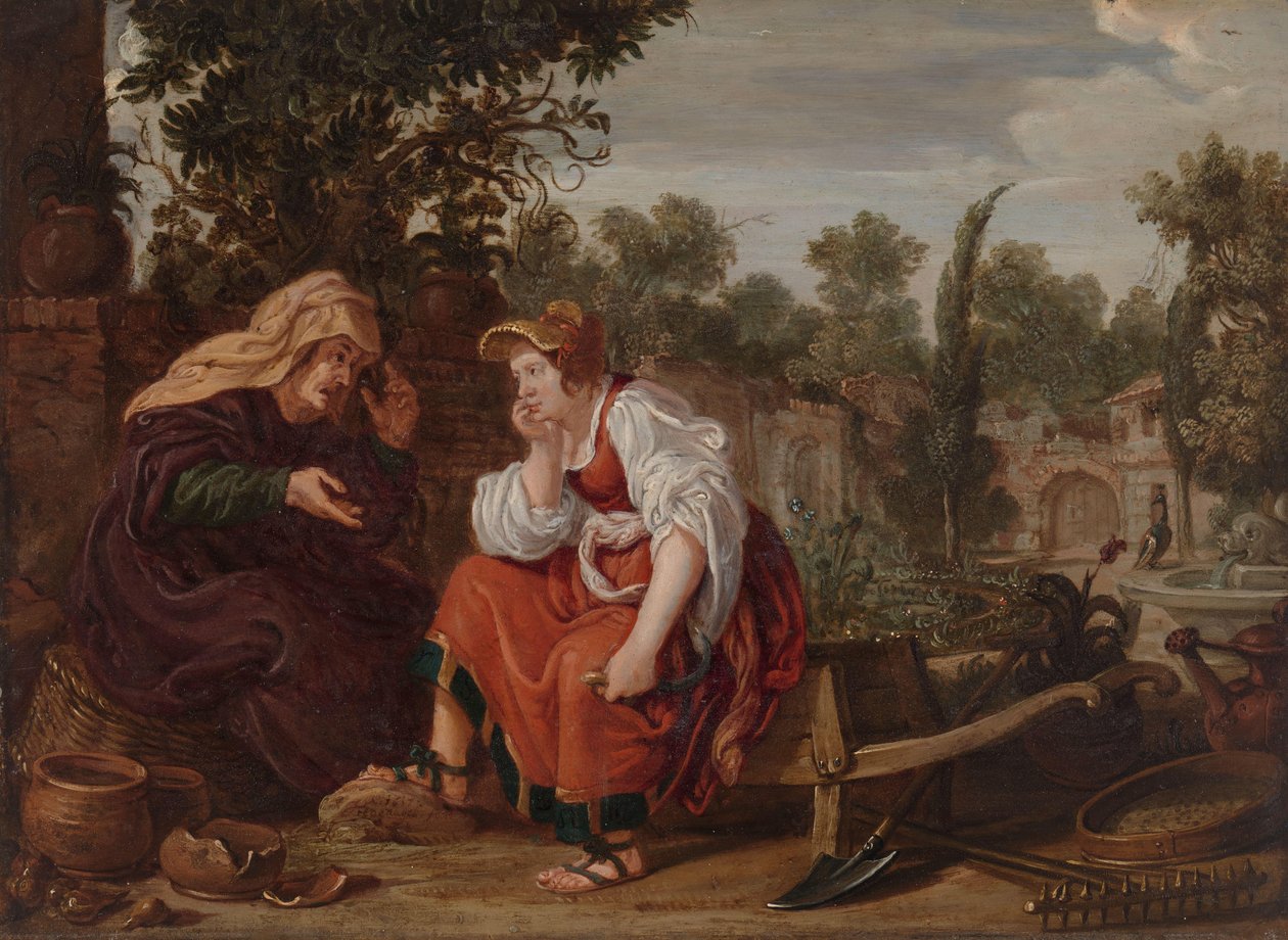 Vertumnus a Pomona od Jan Tengnagel