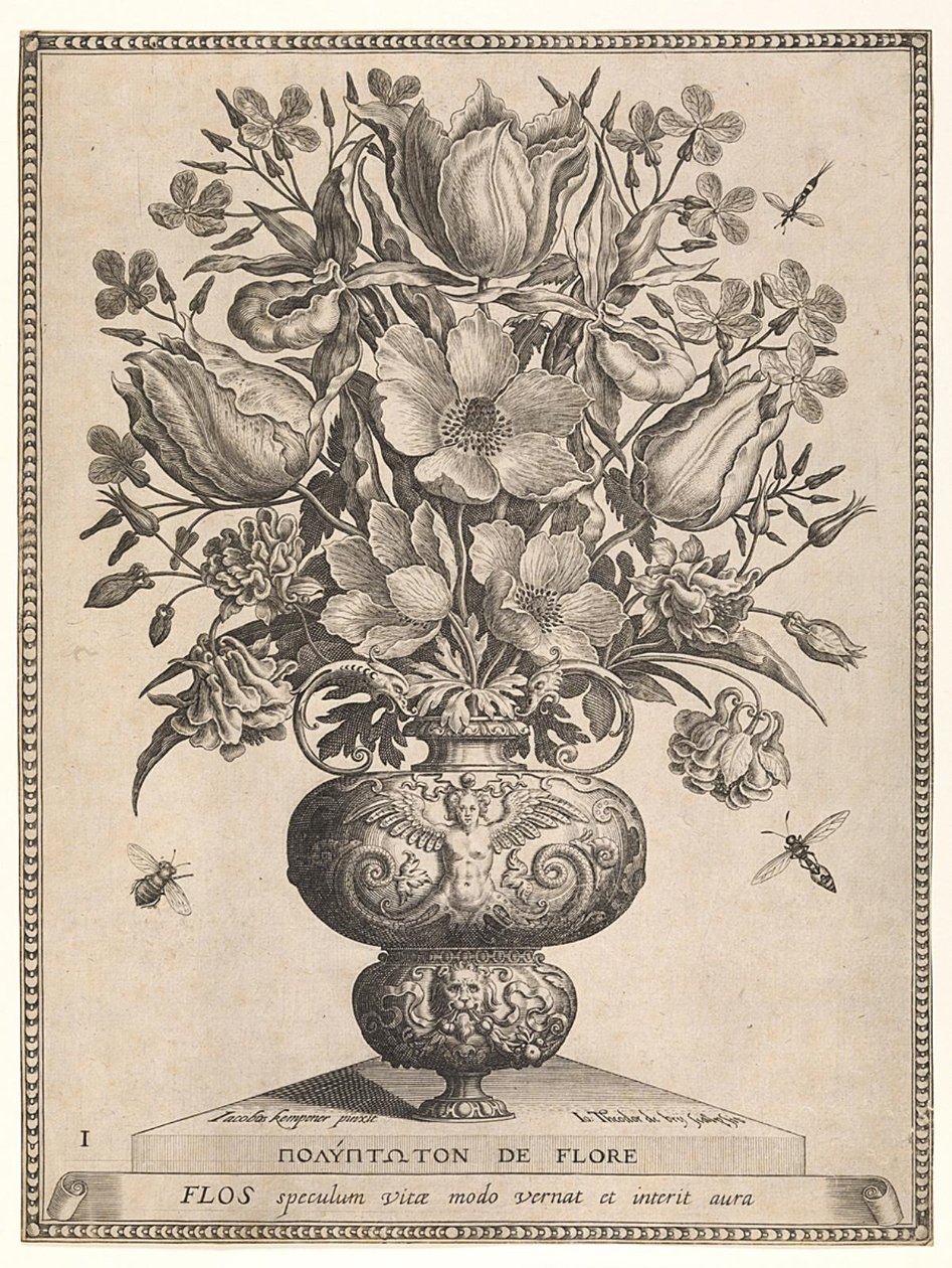 Kytice ve váze od Jan Theodor de Bry