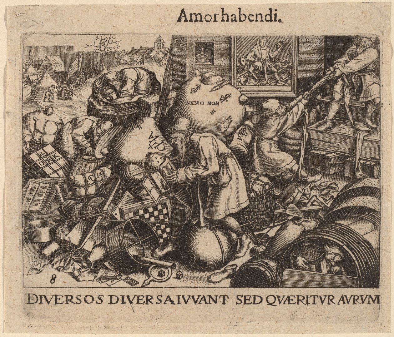 Každý muž od Jan Theodor de Bry after Pieter Bruegel the Elder
