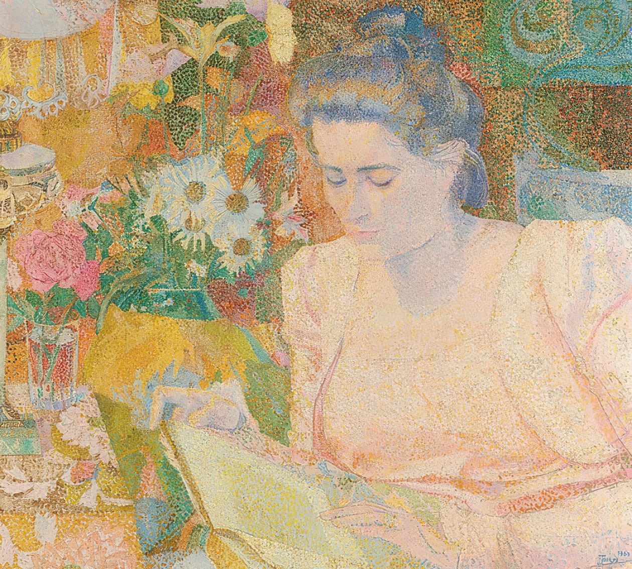Portrét Marie Jeanette de Lange. 1900 od Jan Toorop