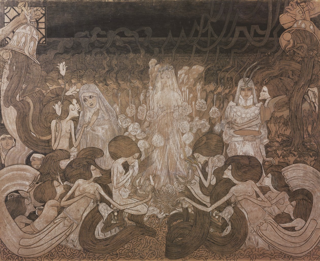 Tři snoubenky od Jan Toorop