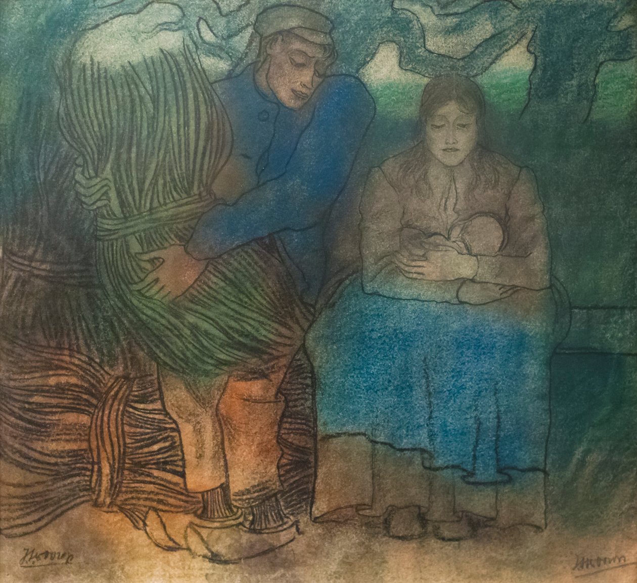 Štěstí rodičů od Jan Toorop