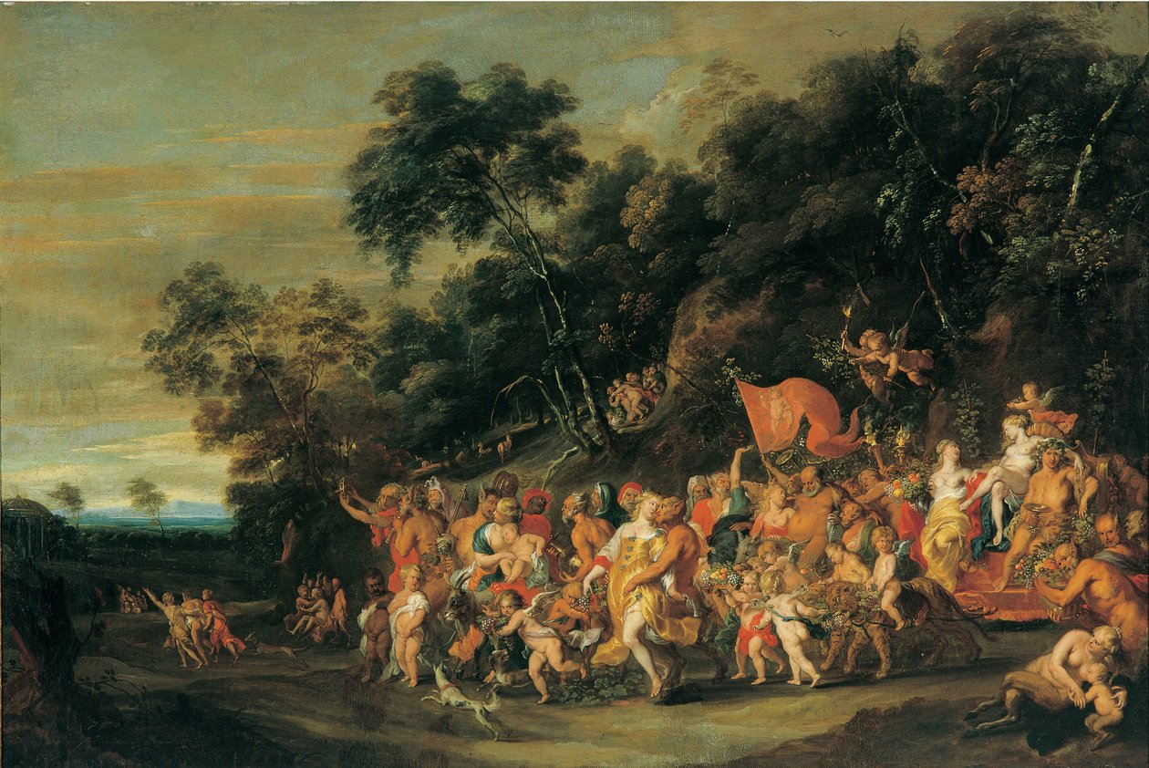 The Triumph of Bacchus, c.1650 (olej na plátně) od Jan Thomas van Ieperen