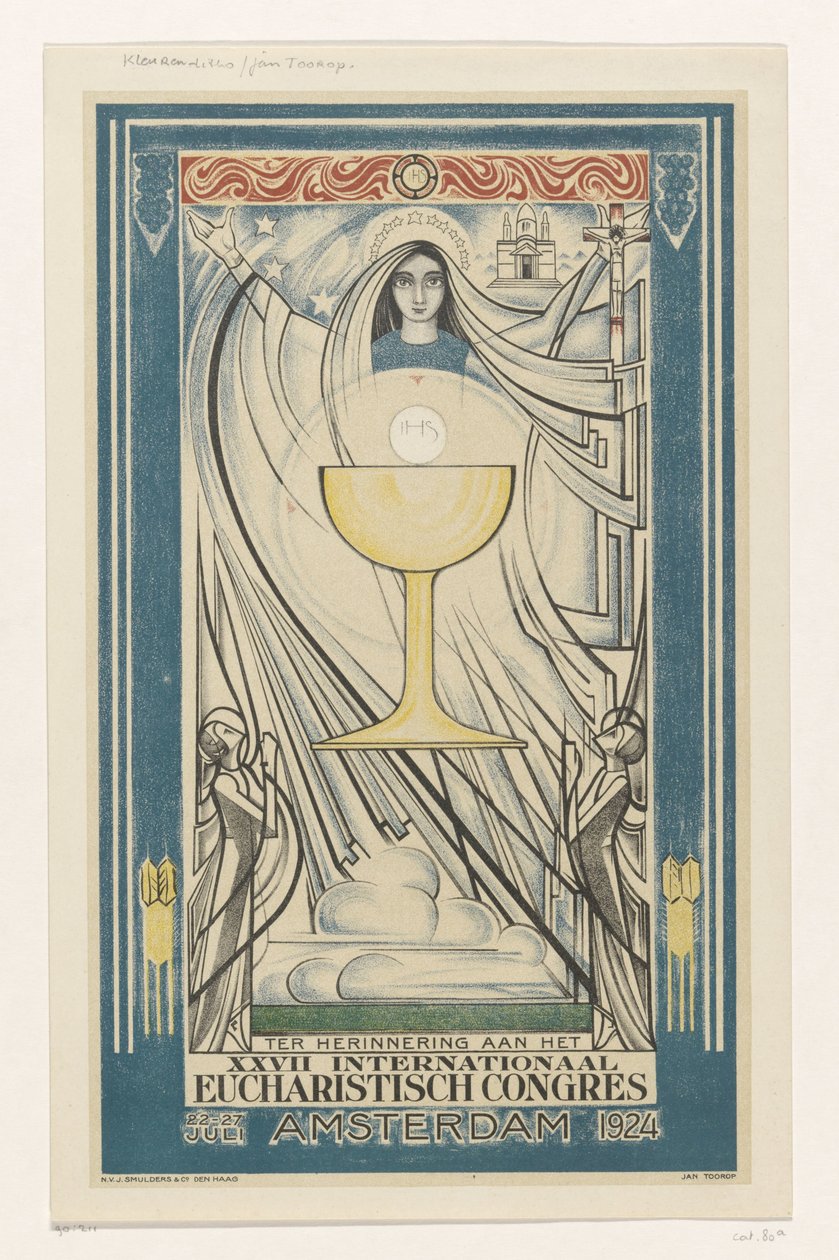 Plakát pro Mezinárodní eucharistický kongres, 1924 (název série) od Jan Toorop