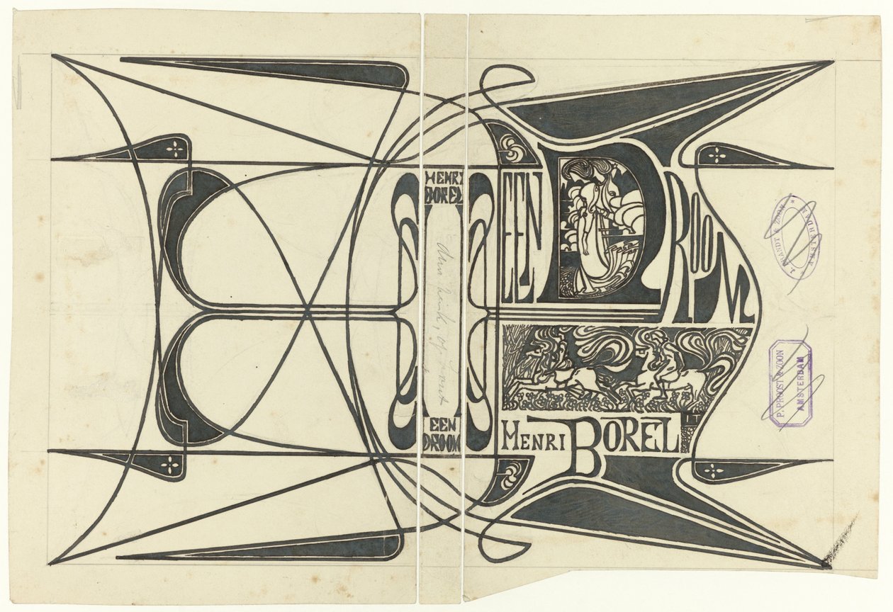 Návrh kapely pro: Henri Borel, Sen, 1899 od Jan Toorop
