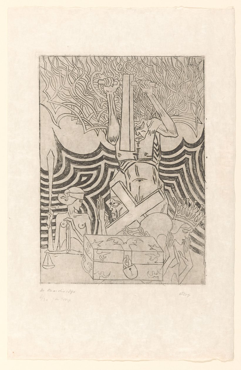 De Anarchie (původní název na objektu) De Anarchist (původní název) od Jan Toorop