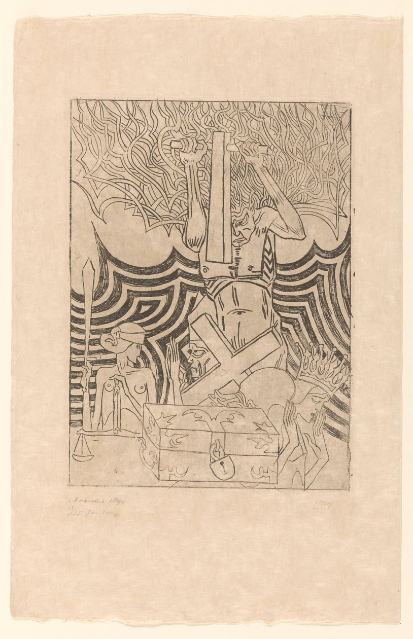 De Anarchie (původní název na objektu) De Anarchist (původní název) od Jan Toorop