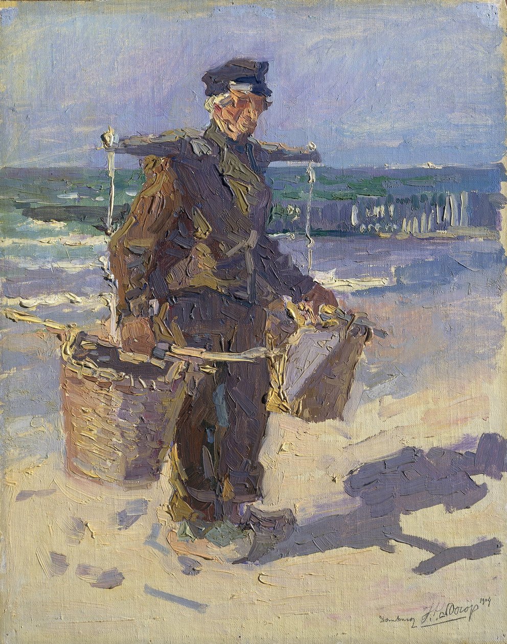 Skořápkový rybář od Jan Toorop