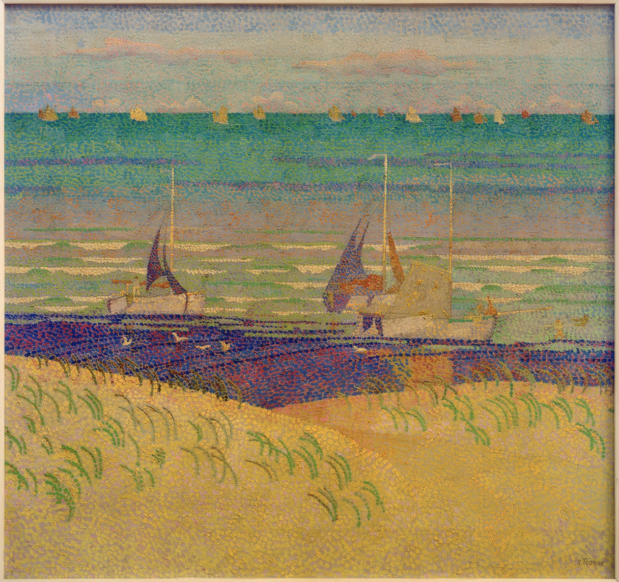 Duna krajina s plachetnicemi od Jan Toorop
