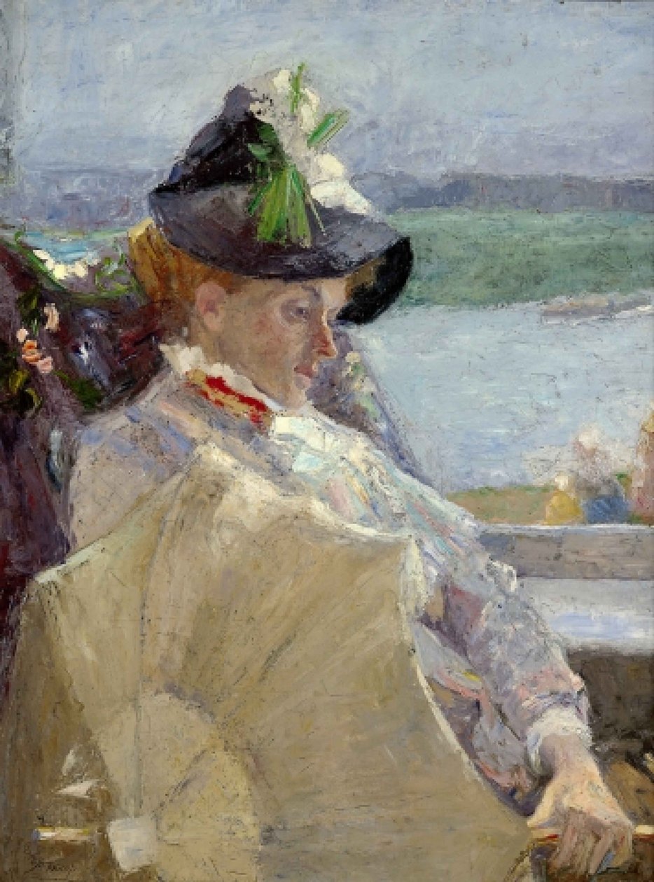 Dáma s deštníkem, 1888. od Jan Toorop