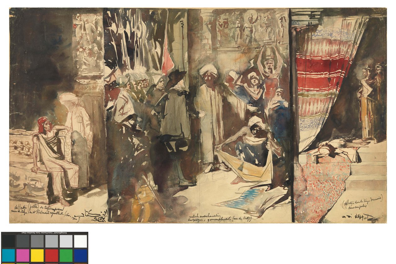 Velký indický triptych od Jan Toorop