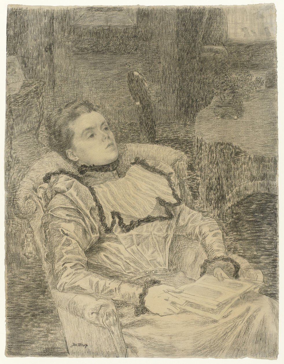 Portrét Annie Toorop od Jan Toorop