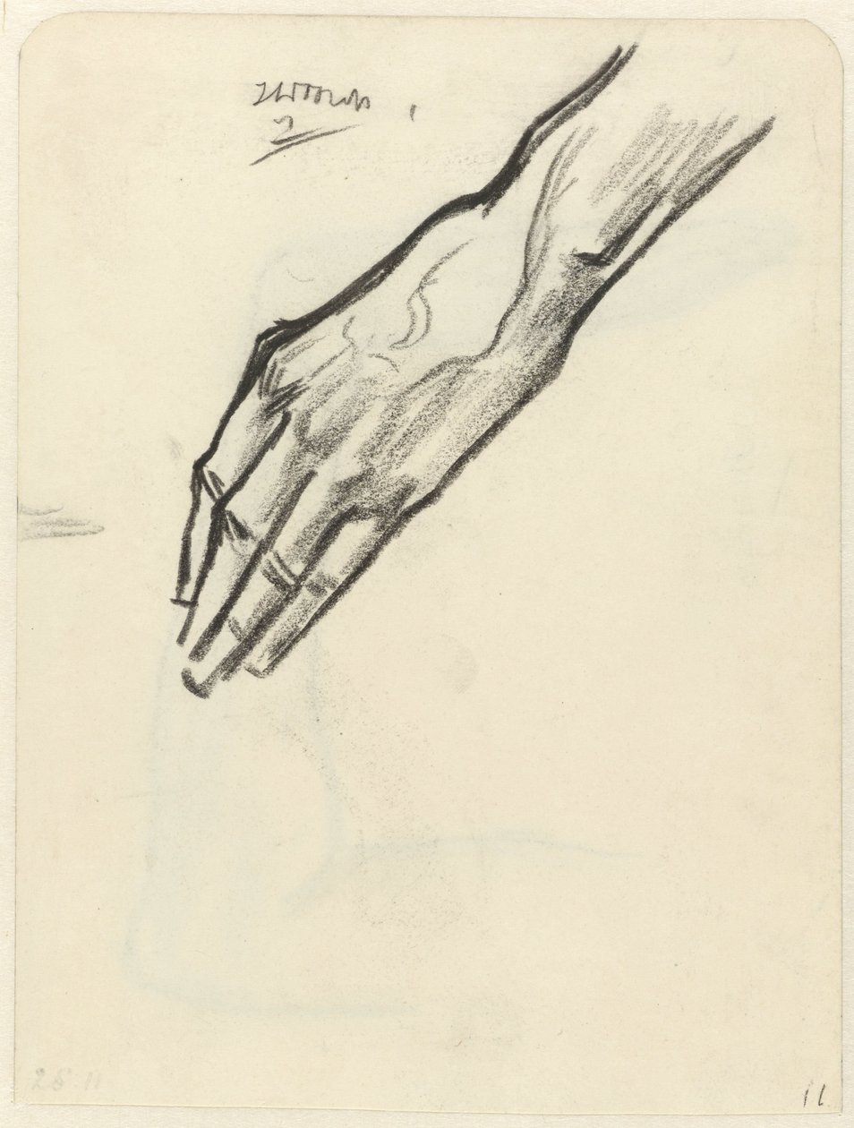 Studie ruky od Jan Toorop