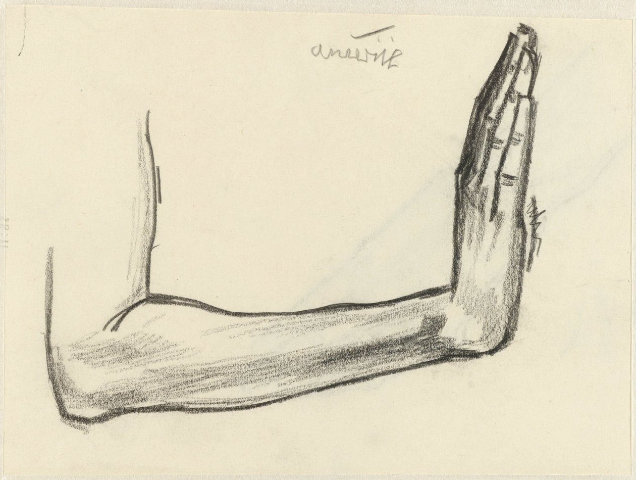 Studie předloktí od Jan Toorop