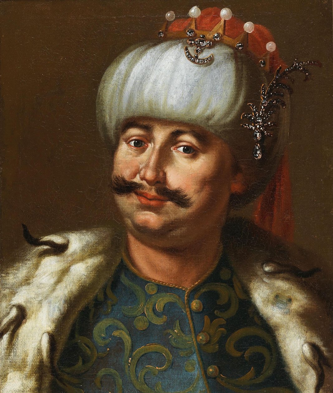 John III Sobieski, polský král, oblečený jako osmanský sultán. od Jan Tricius