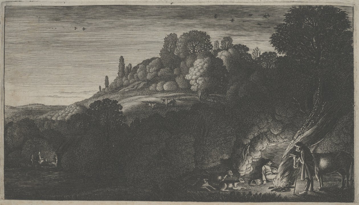 Útěk do Egypta (rytina) od Jan Van de II Velde