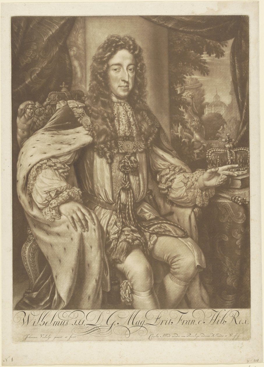 Portrét Viléma III., prince Oranžského od Jan Verkolje (I)