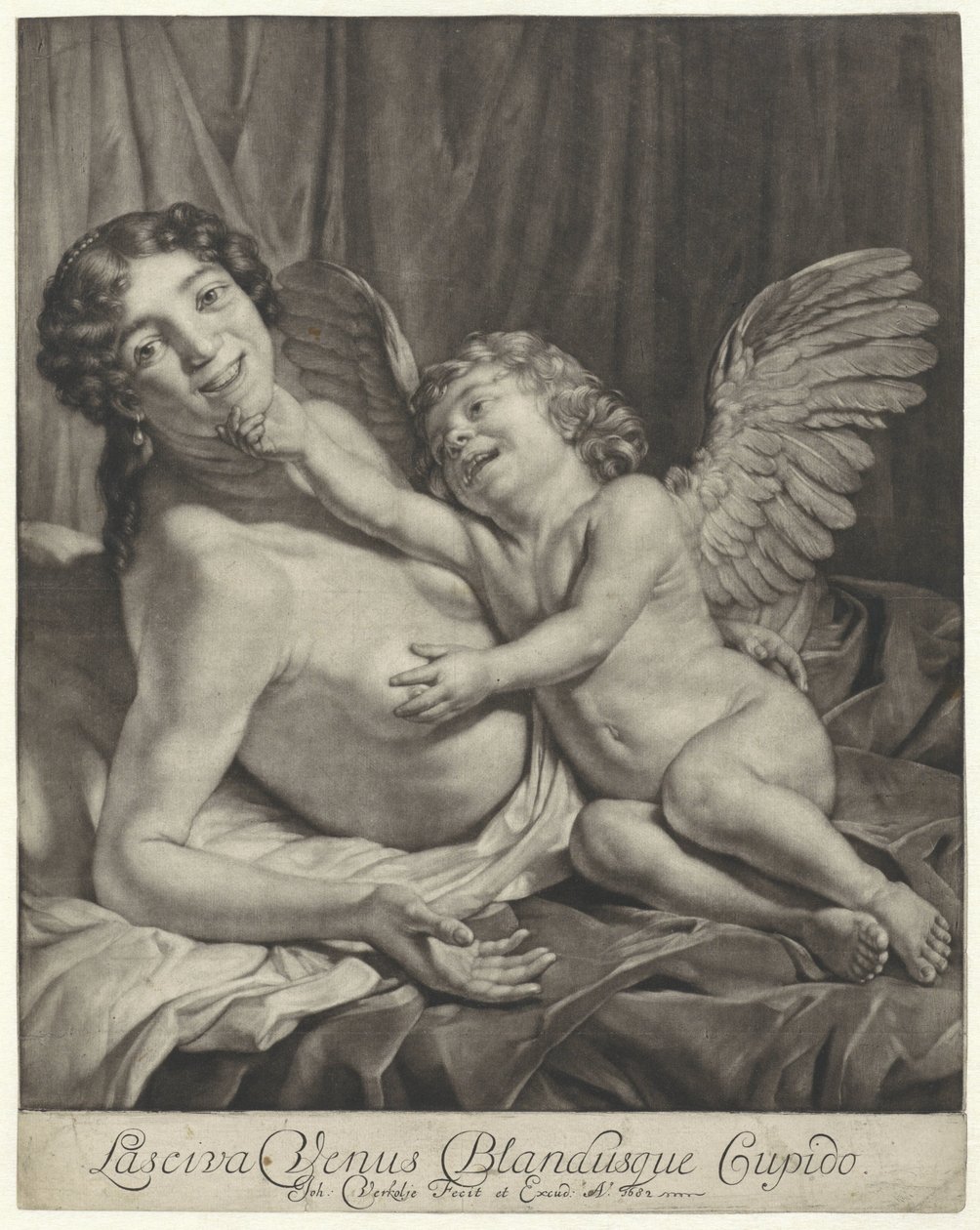 Venuše a Amor Chlípná Venuše a Něžný Amor (název na objektu) od Jan Verkolje (I)