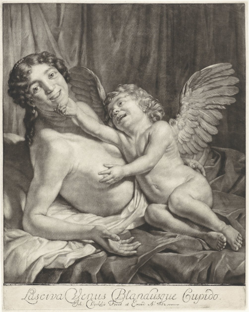 Venuše a Amor Chlípná Venuše a Něžný Amor (název na objektu) od Jan Verkolje (I)