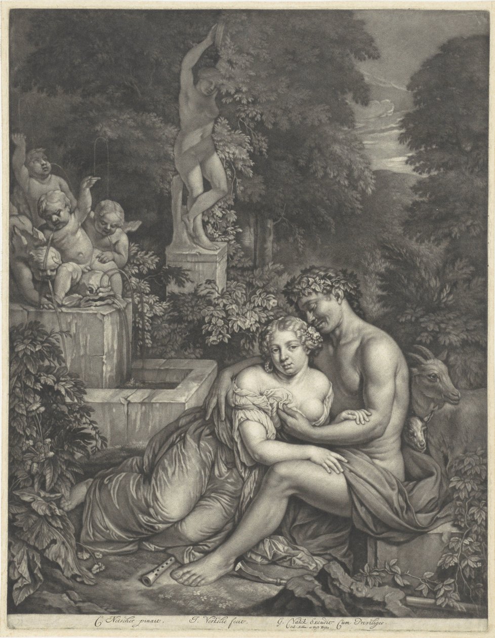 Vertumnus en Pomona od Jan Verkolje (I)