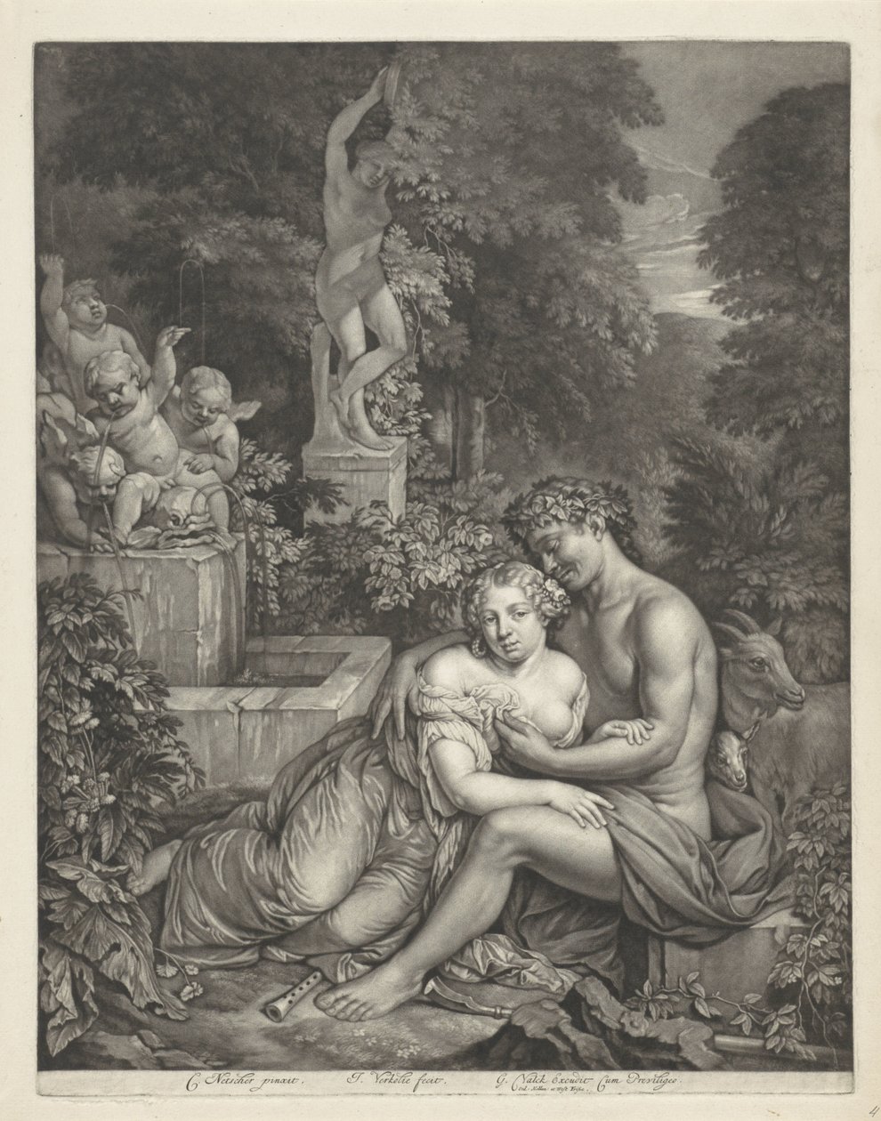 Vertumnus en Pomona od Jan Verkolje (I)