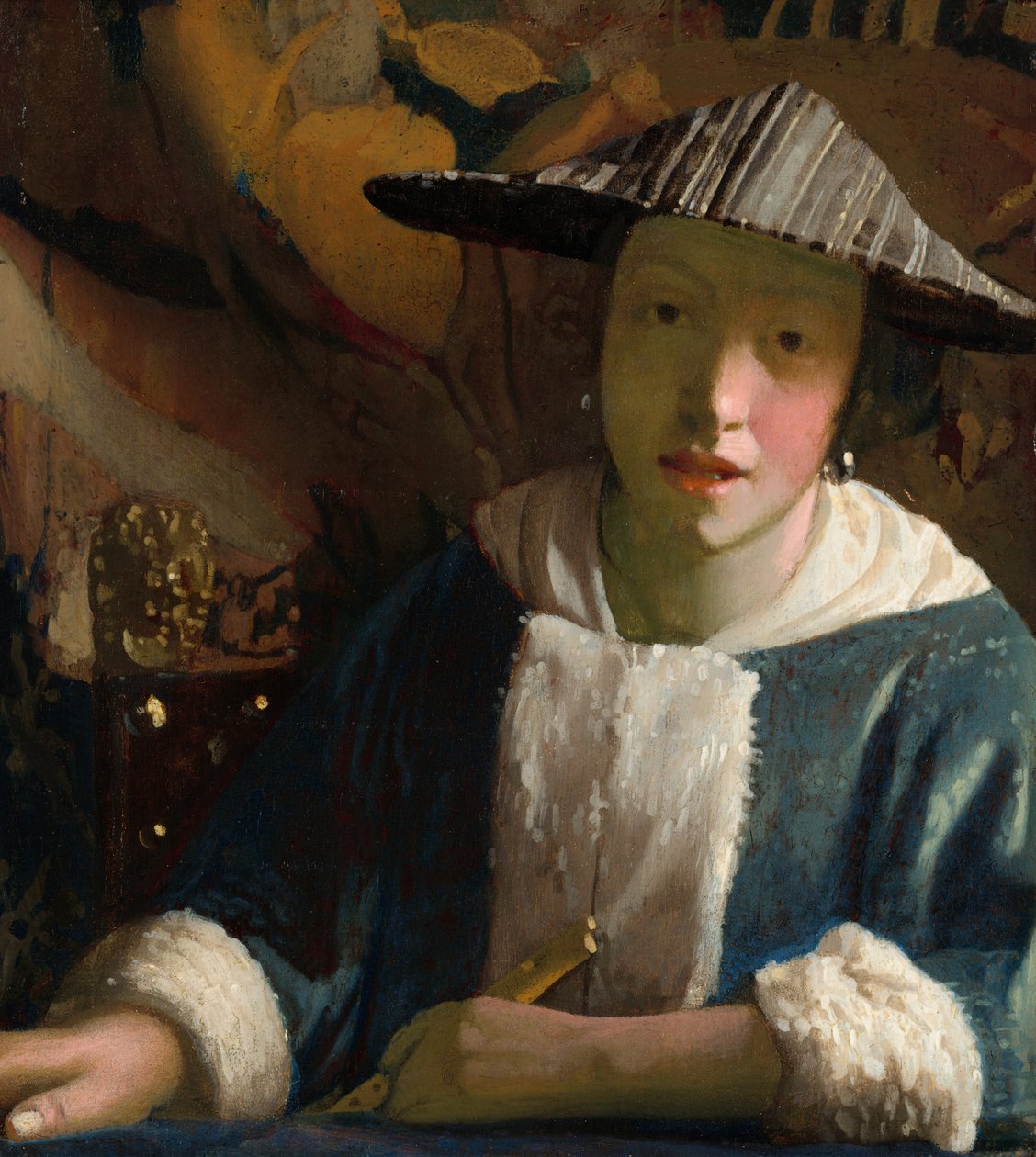 Dívka s flétnou, pravděpodobně 16651675. od Johannes Vermeer