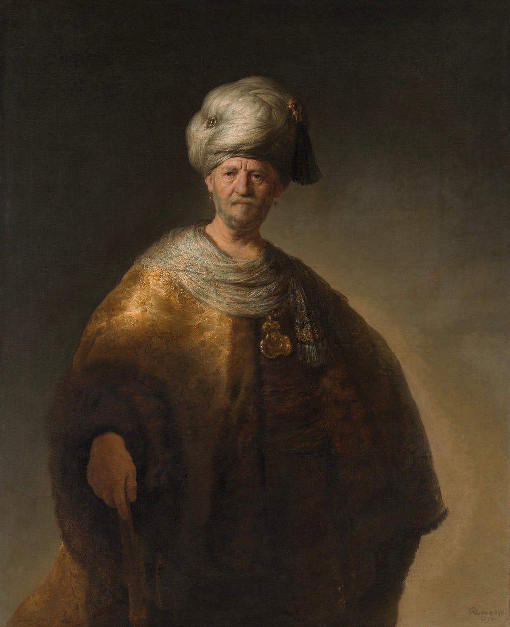 Orientální šlechtic známý také jako Slovanský šlechtic - Obraz Rembrandta van Rijna od Johannes Vermeer