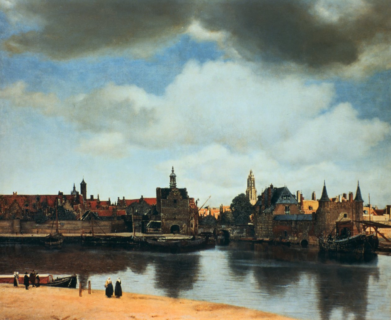 Pohled na Delft, Nizozemsko, po požáru, c1658. od Jan Vermeer van Delft