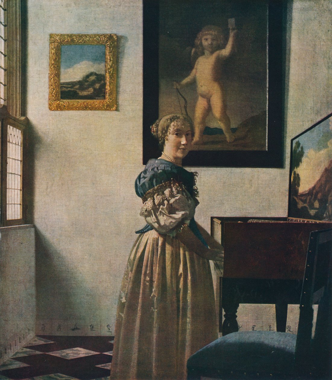 Mladá žena stojící u Virginal, asi 1670-1672 od Jan Vermeer van Delft