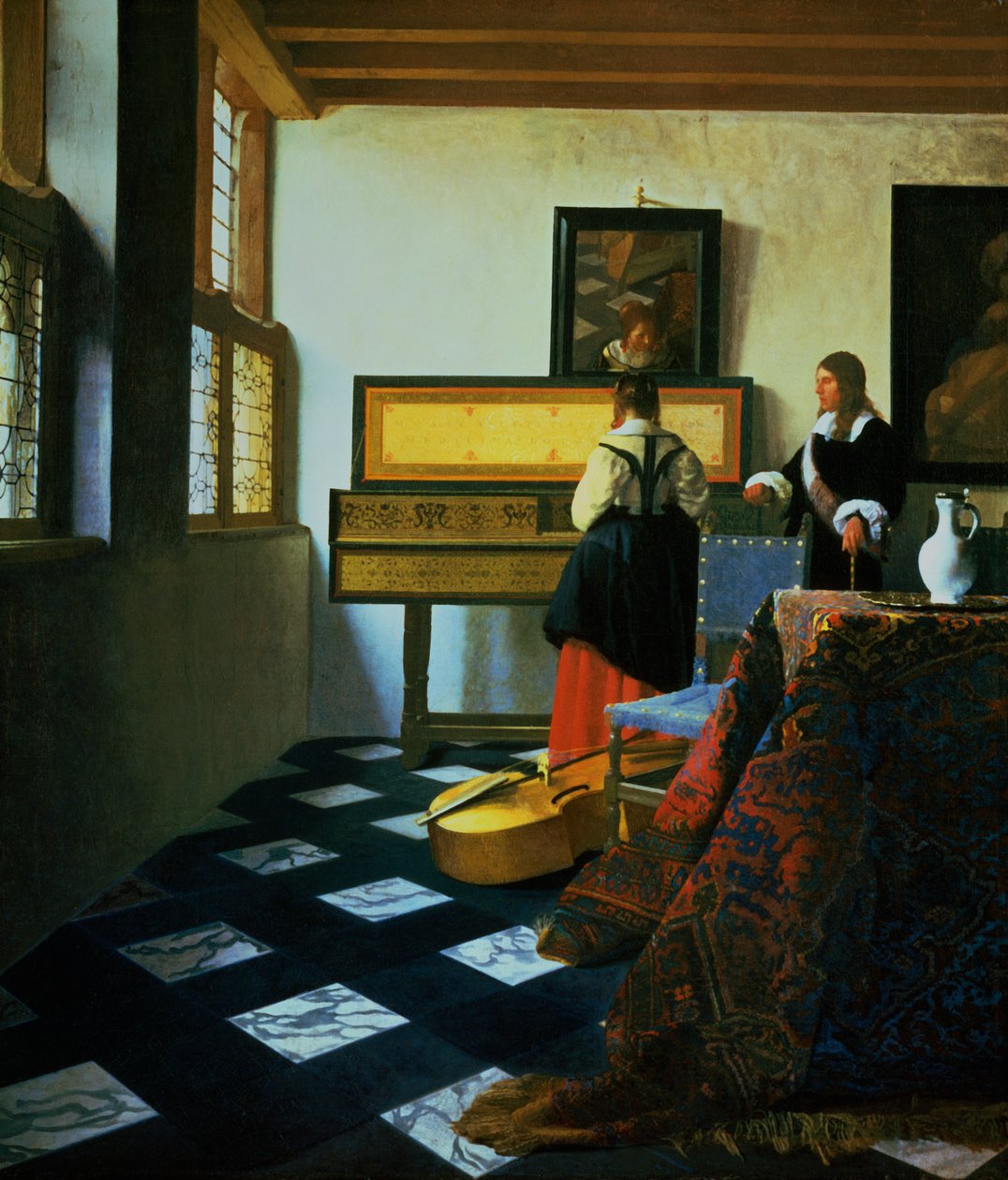 Lady at a Virginal, c1652-1675. od Jan Vermeer van Delft