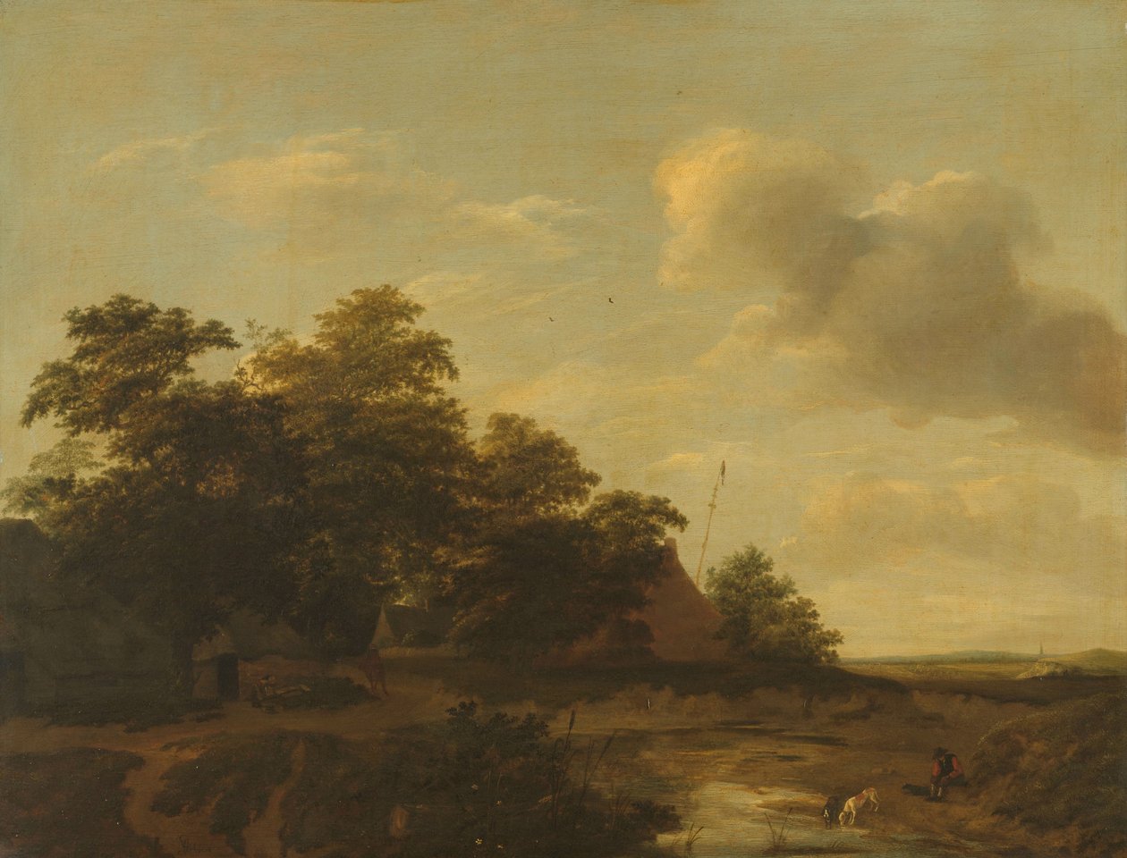 Krajina s farmou od Jan Vermeer van Haarlem (I)