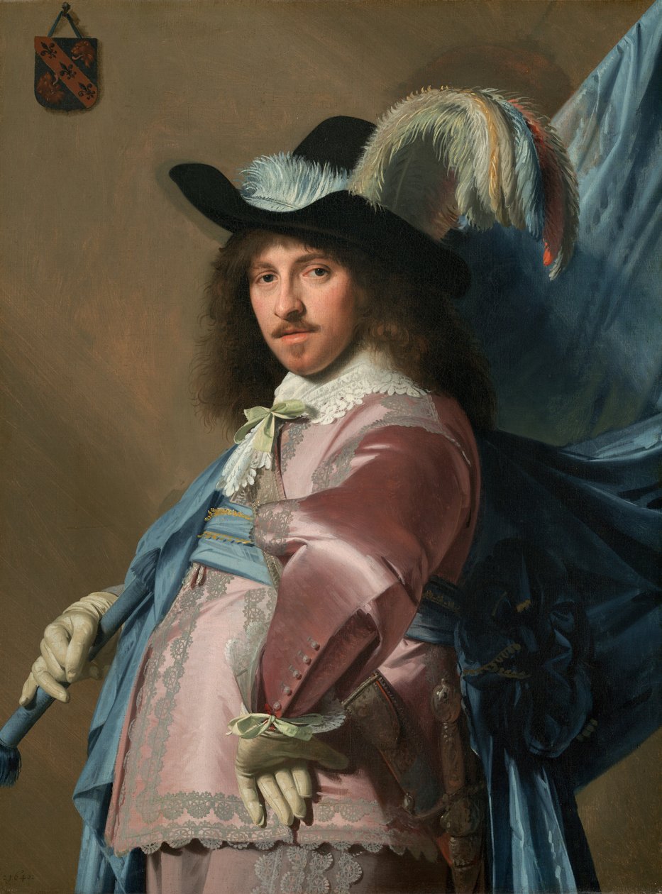 Andries Stilte jako standardní nositel, 1640. od Jan Verspronck