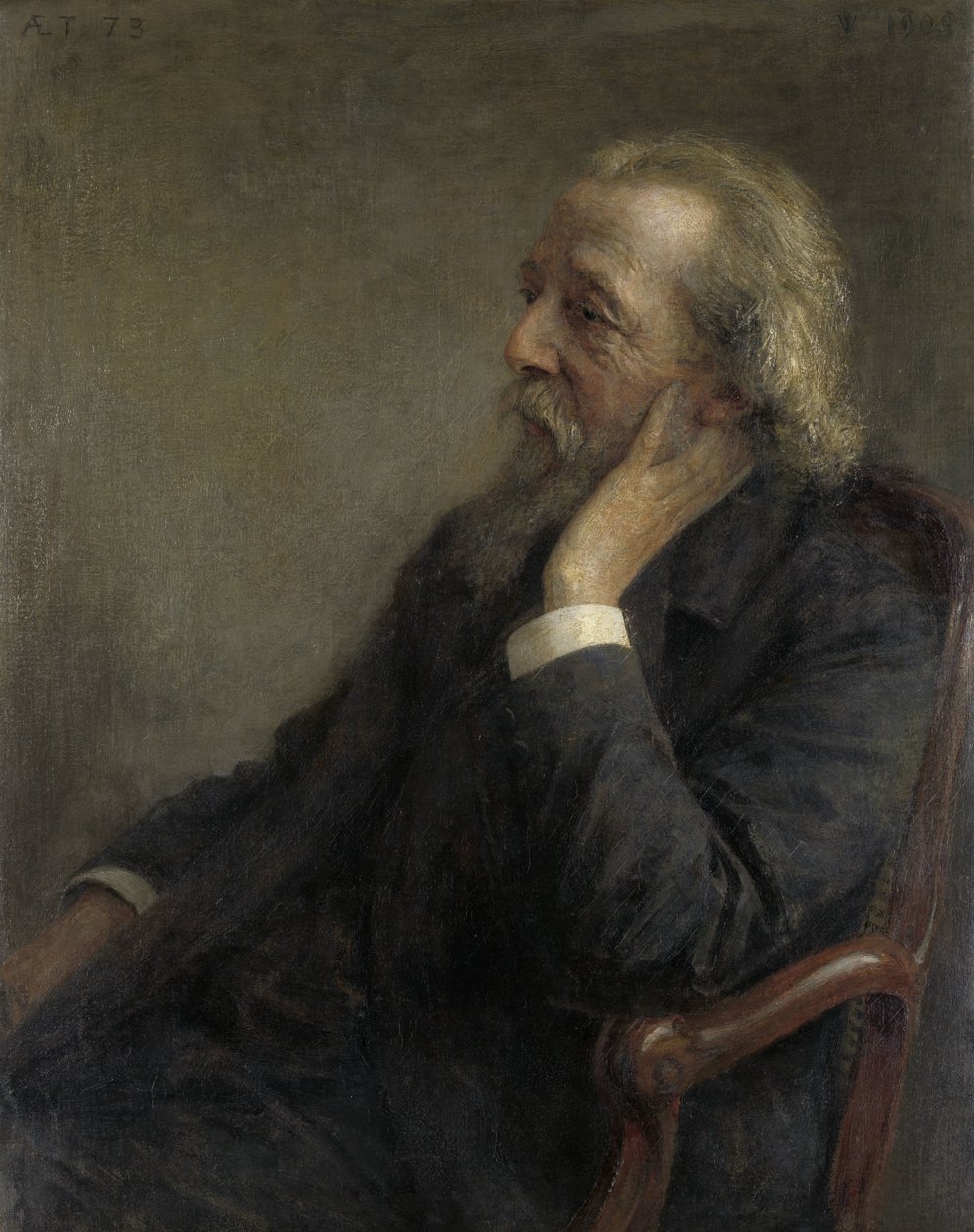 Portrét reverenda Petruse Hermannuse Hugenholtze (1834-1911), zakladatele Svobodné obce od Jan Veth