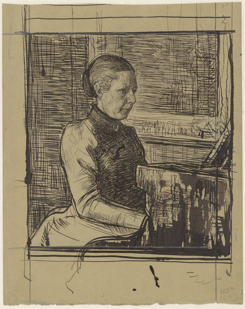 Portrét paní Van Marken-Matthesové od Jan Veth