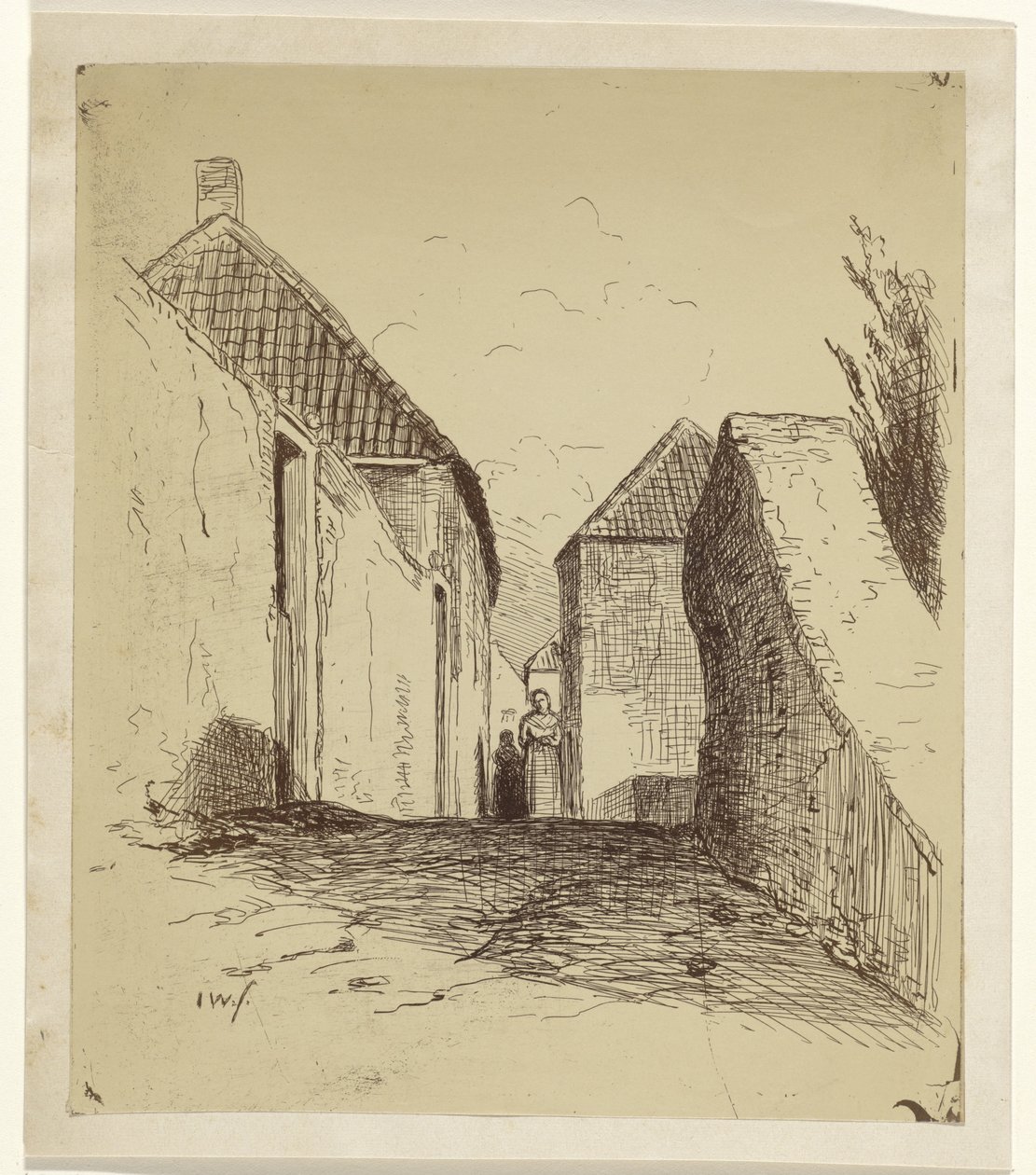 Pohled na Zuidwal v Leerdamu od Jan Weissenbruch