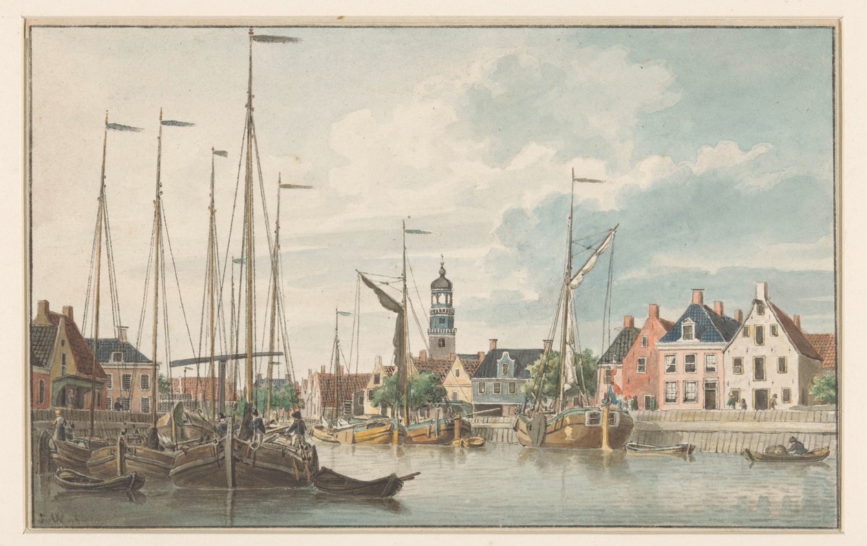 Tvář v De Lemmer od Jan Weissenbruch