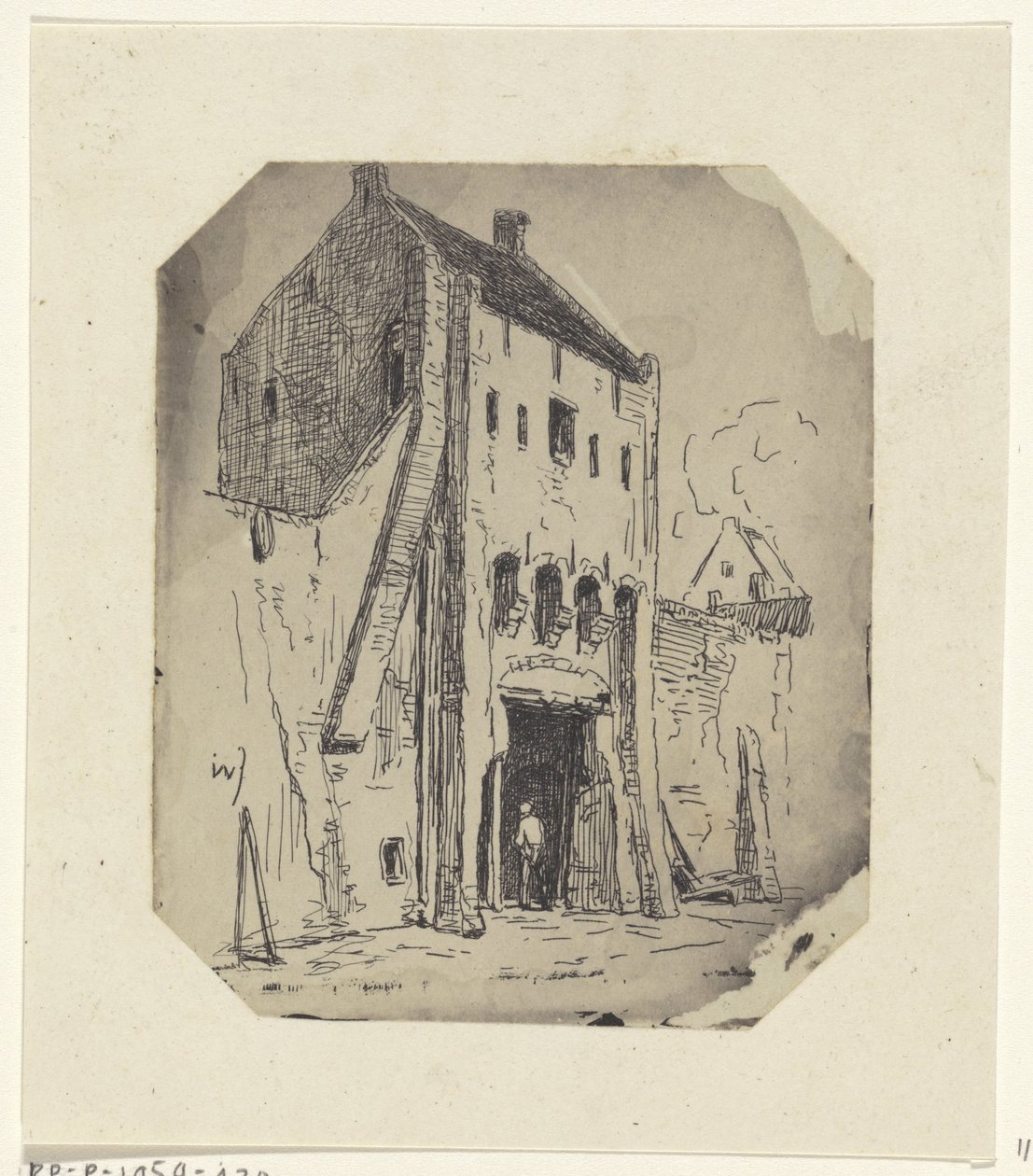 Steigerpoort v Leerdamu od Jan Weissenbruch
