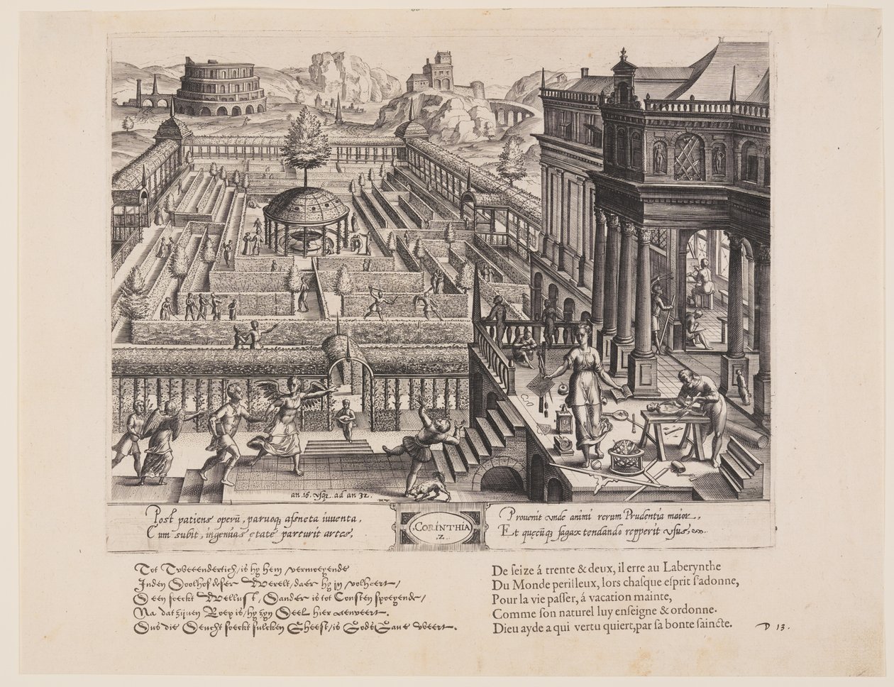 Corinthia, z knihy Theatrum Vitae Humanae (Věky člověka) od Jan Wierix