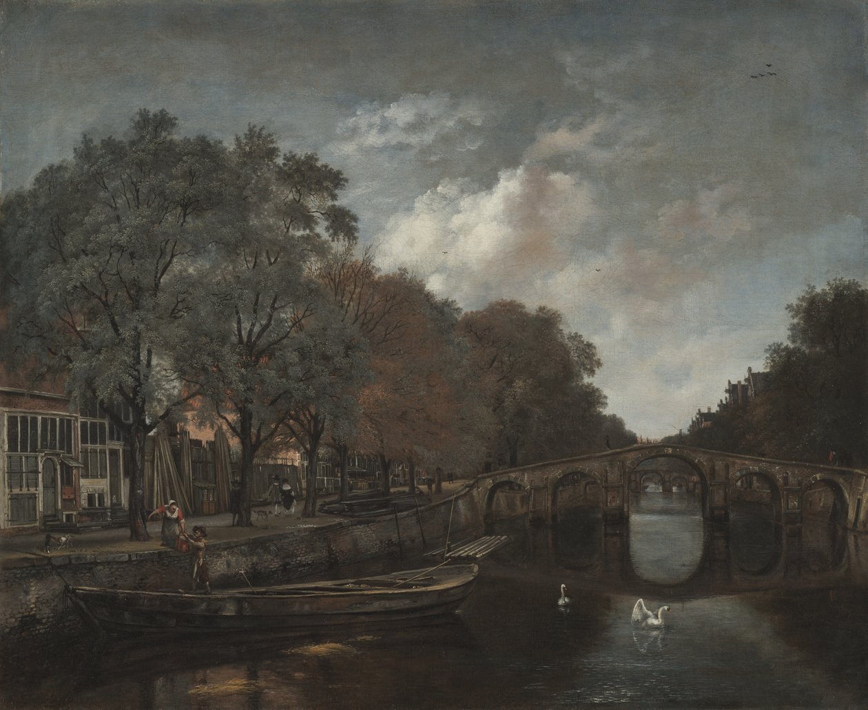 Herengracht, Amsterdam, c.1661 (olej na plátně) od Jan Wijnants