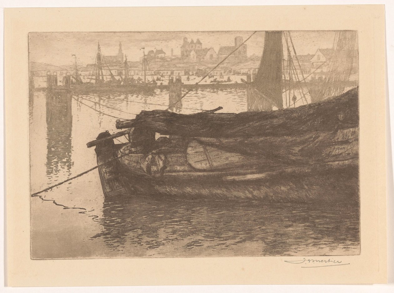 Přístav Scheveningen od Jan Willem Nortier (signed by artist)