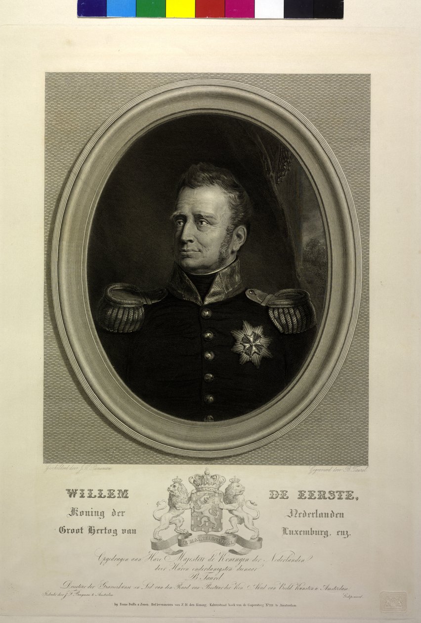 Nizozemský král Vilém I. od Jan Willem Pieneman
