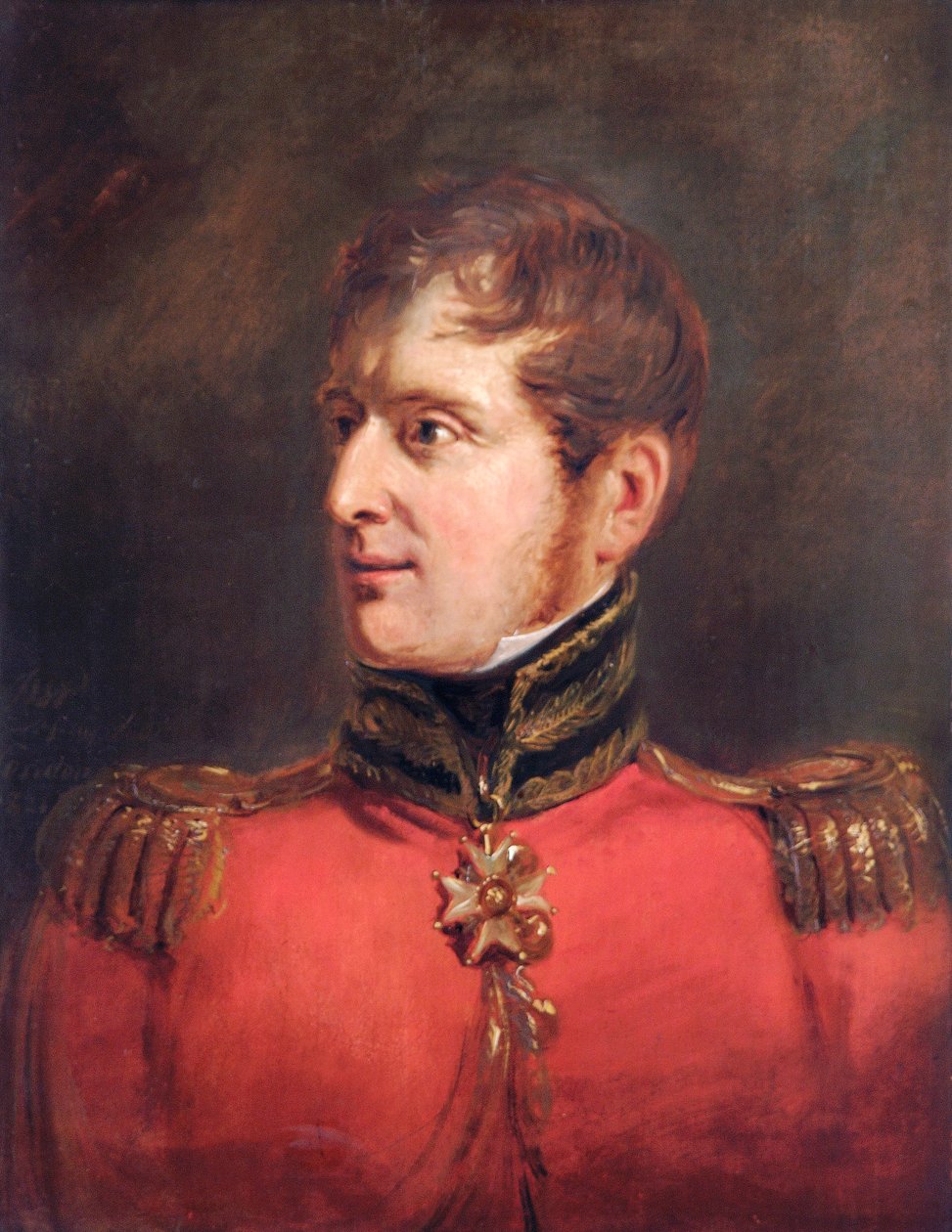 Portrét polního maršála lorda Fitzroye James Henry Somerset, britský voják, 1821 od Jan Willem Pieneman