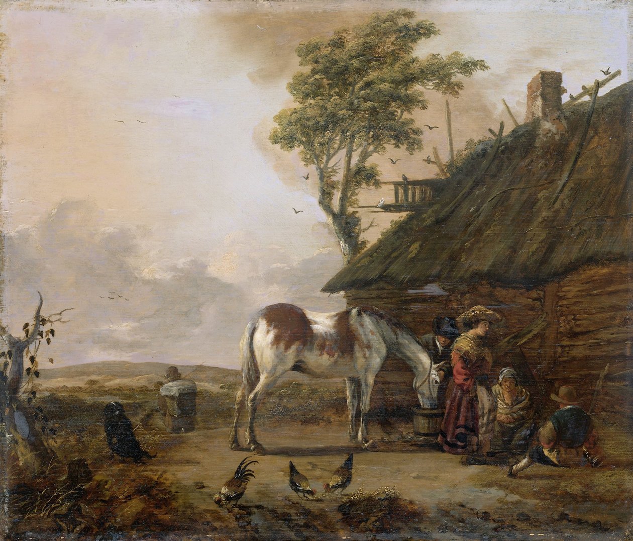 Piebald Horse od Jan Wouwerman