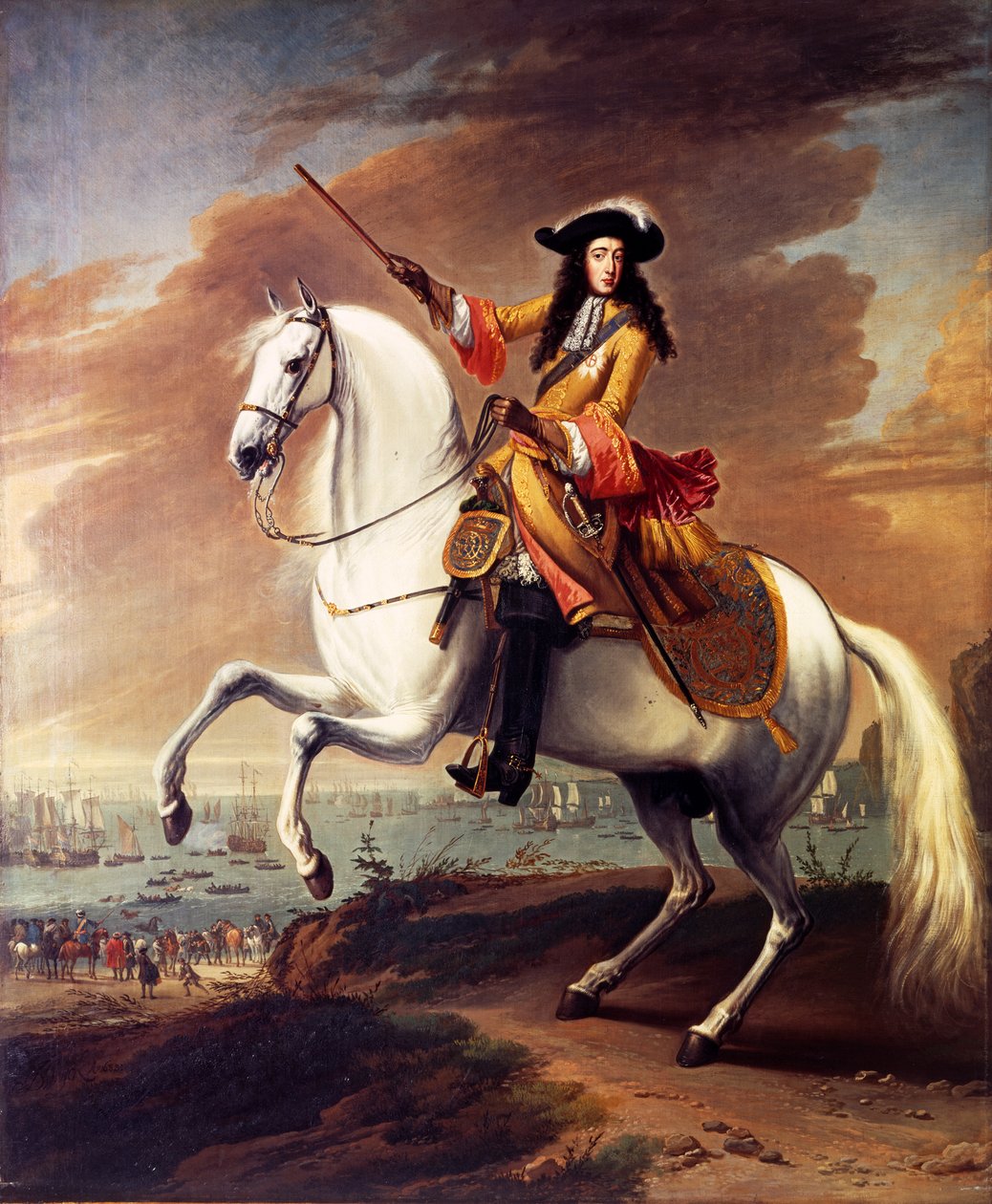 Vylodění Viléma III. v Brixhamu, Torbay, 5. listopadu 1688 od Jan Wyck