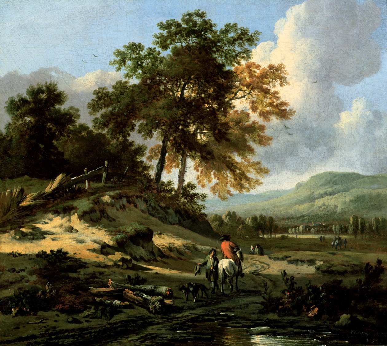 Krajina s figurami, 1679 od Jan Wiynants