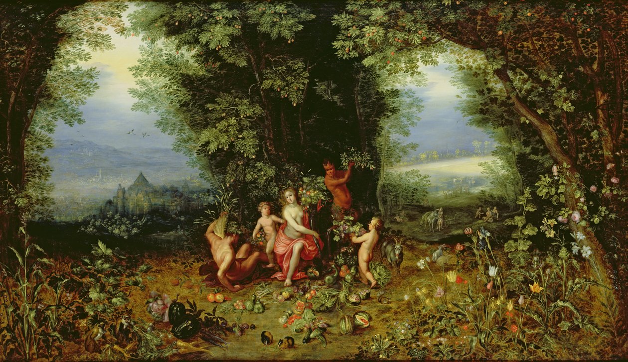 Alegorie Země od Jan and Balen, Hendrik van Brueghel