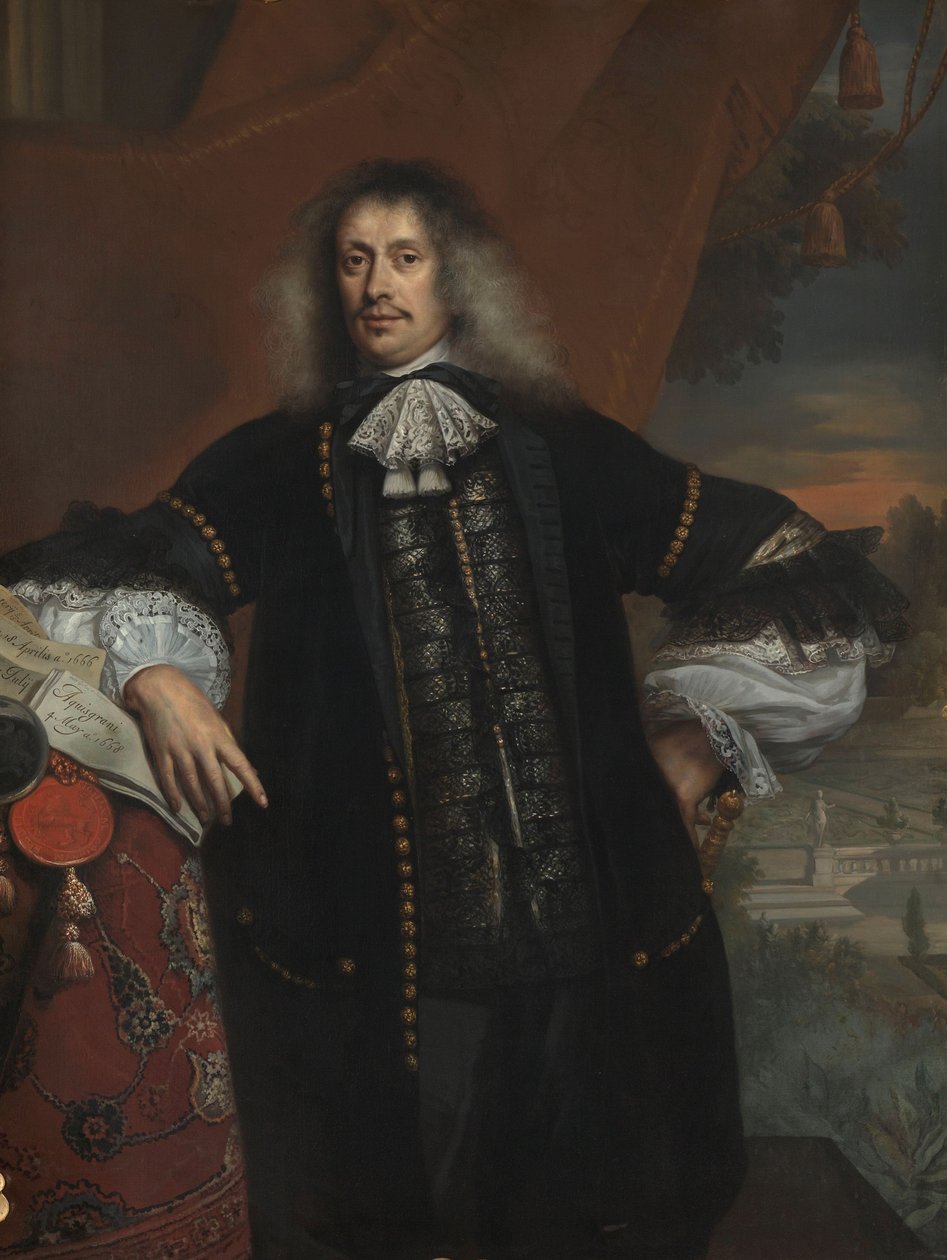 Hieronymus van Beverningk (1614-1690). Pán z Teylingenu. Vládní plátce, 1670 od Jan de Baen