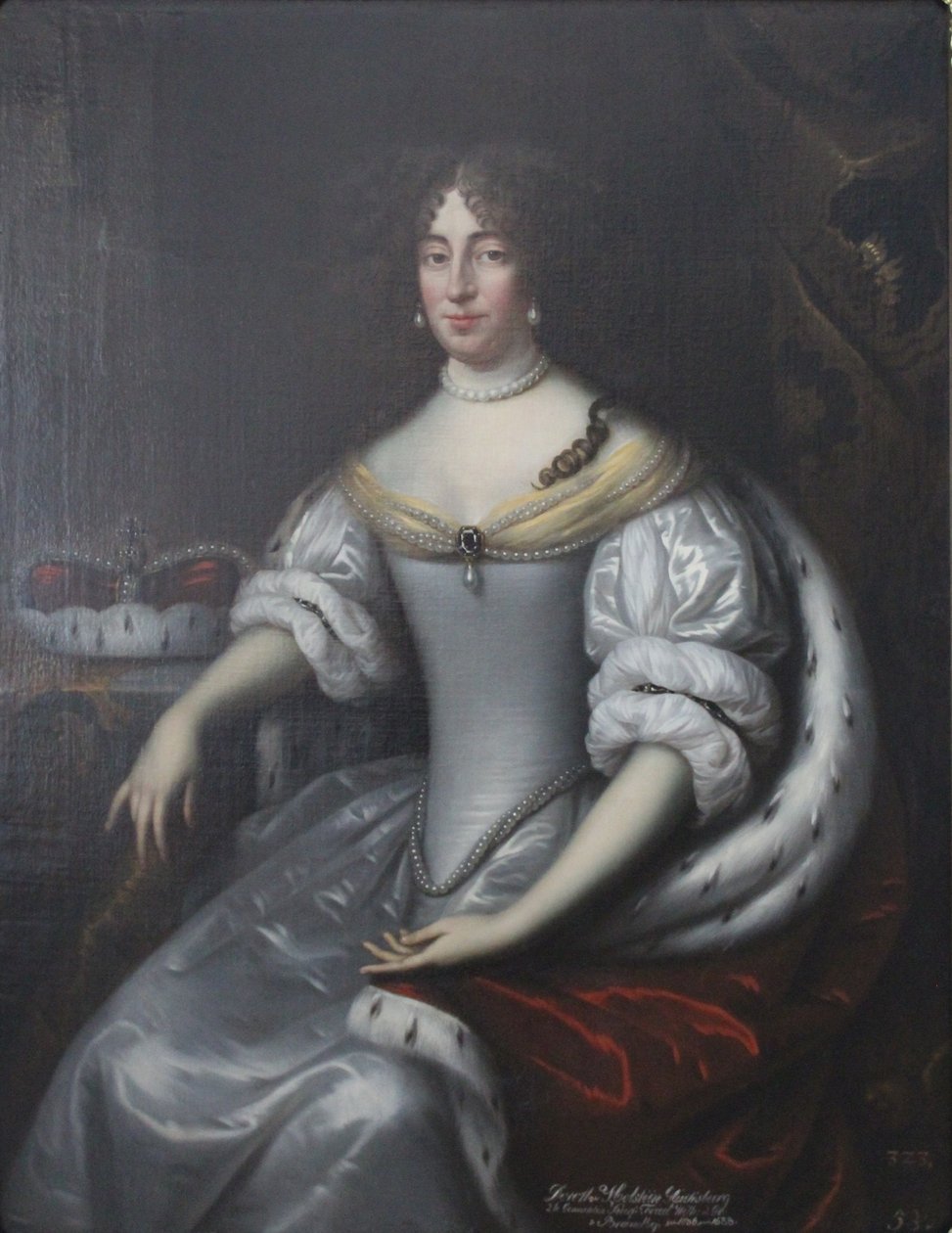 Portrét Doroty Braniborské, rozené von Schleswig-Holstein-Sonderburg-Glücksburg (1636-1689) od Jan de Baen