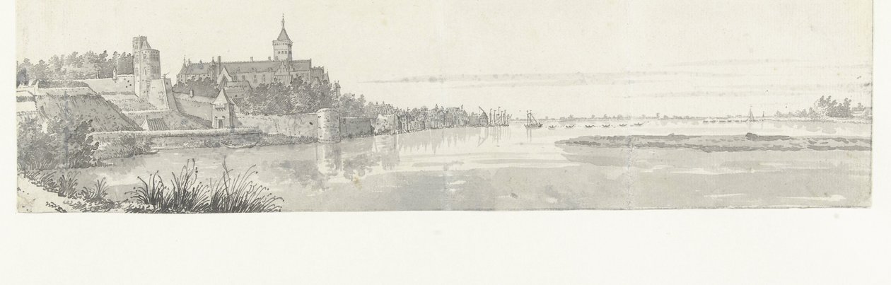 Pohled na Nijmegen a Waal od Jan de Beijer